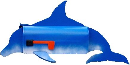 Dolphin Mailbox, Fish Mailboxes