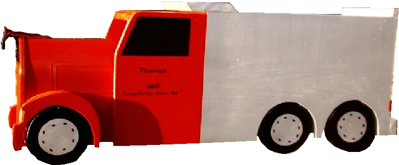Dumptruck mailbox, Car mailbox, truck mailbox, vehichle mailbox
